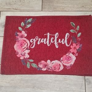 Grateful dinner place mats bundle of 4 rectangular EUC Fabric